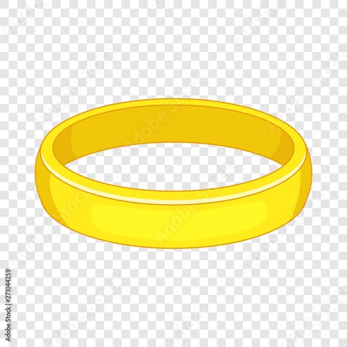 Gold bracelet icon. Cartoon illustration of bracelet vector icon for web design