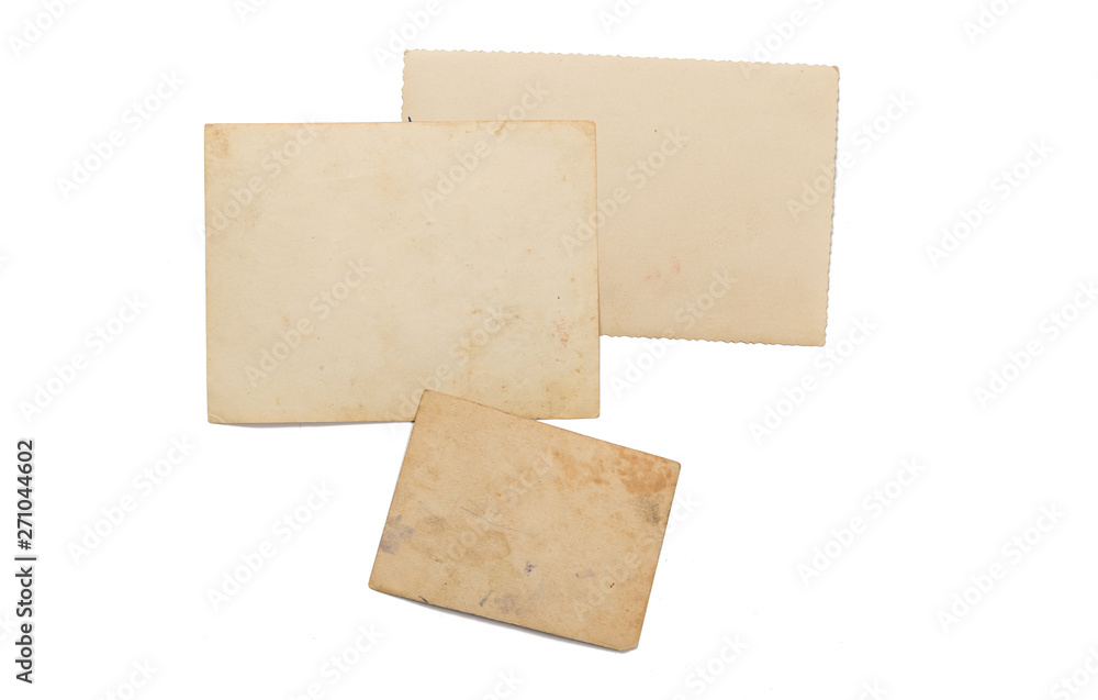 Stack of old photos with clipping path for the inside Stack of old photos with clipping path for the inside