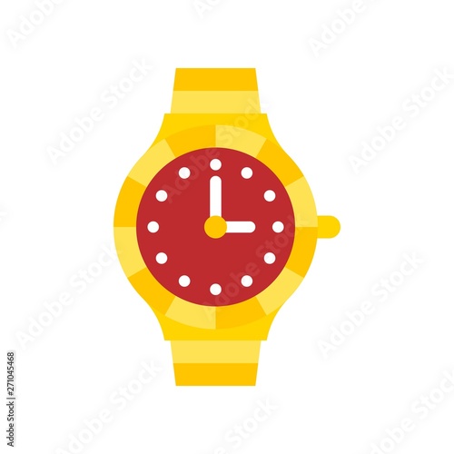 Watch vector illustration, Isolated flat style icon