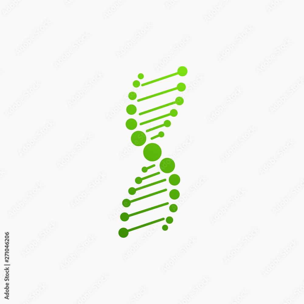 DNA strand symbol. Isolated on white background DNA strand symbol. Isolated on white background