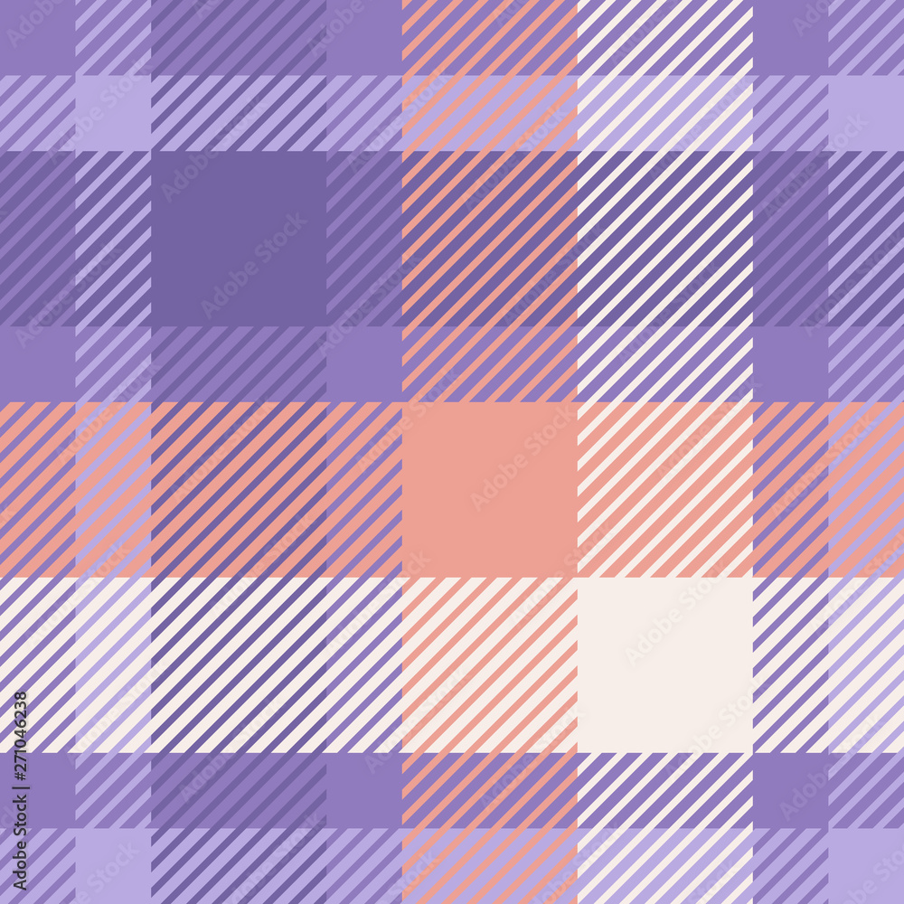 Plaid or tartan vector is background or texture in many color Plaid or tartan vector is background or texture in many color