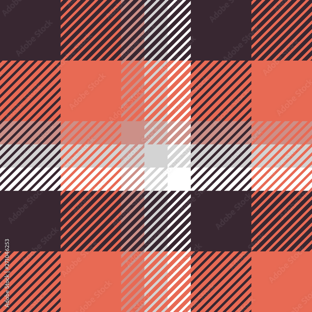 Plaid or tartan vector is background or texture in many color Plaid or tartan vector is background or texture in many color