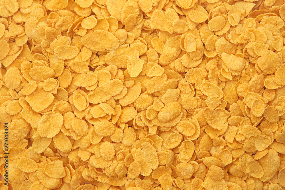 Corn flakes background and texture Corn flakes background and texture