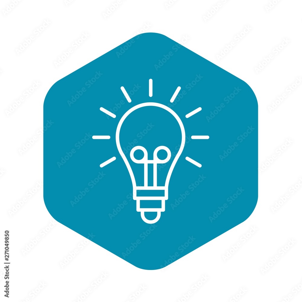 Light idea bulb icon. Outline light idea bulb vector icon for web design isolated on white background Light idea bulb icon. Outline light idea bulb vector icon for web design isolated on white background