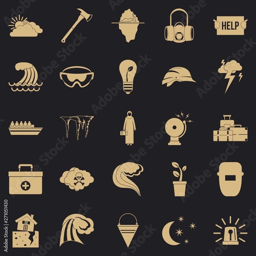 Unhappiness icons set. Simple set of 25 unhappiness vector icons for web for any design