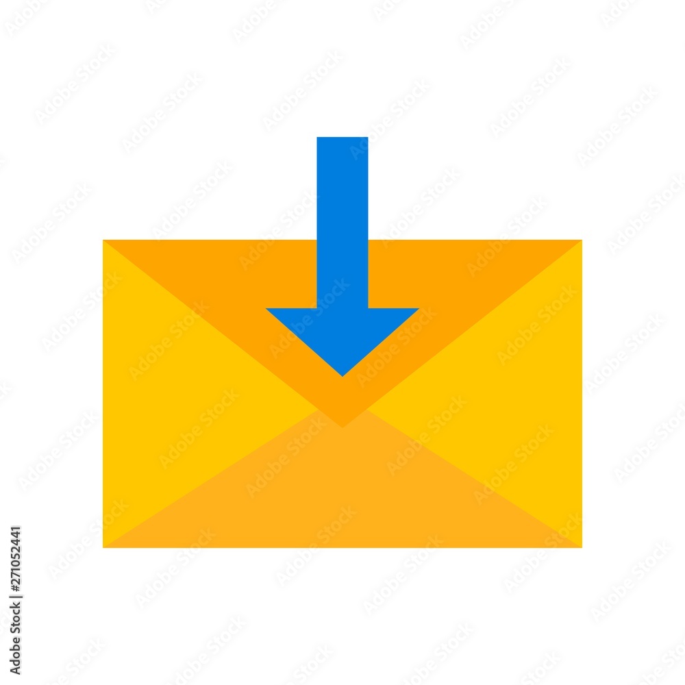 Email vector, Social media flat style icon