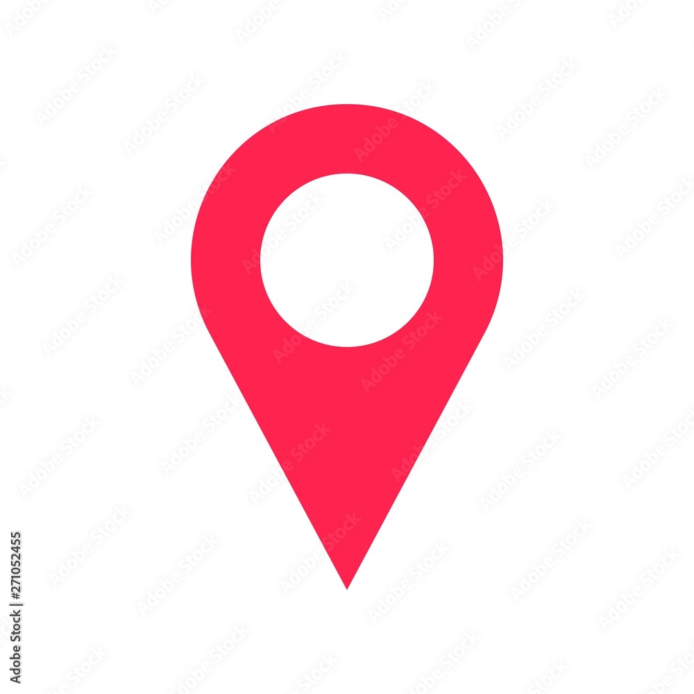 Pin vector, Social media flat style icon Pin vector, Social media flat style icon
