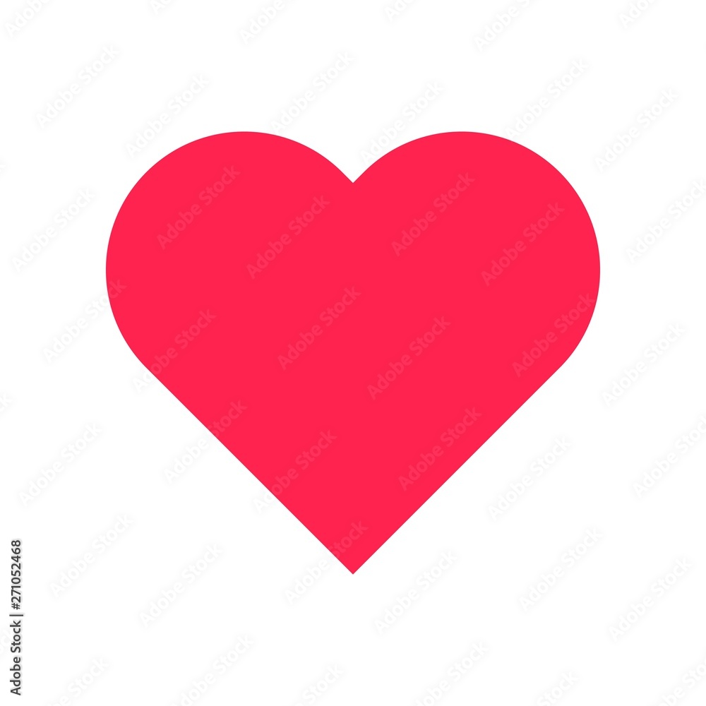 Heart vector, Social media flat style icon Heart vector, Social media flat style icon