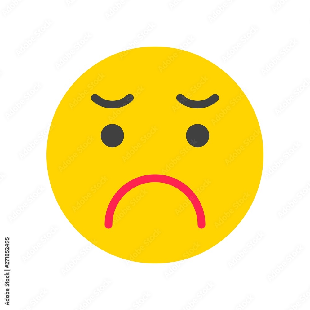 Emoticon vector, Social media flat style icon Emoticon vector, Social media flat style icon