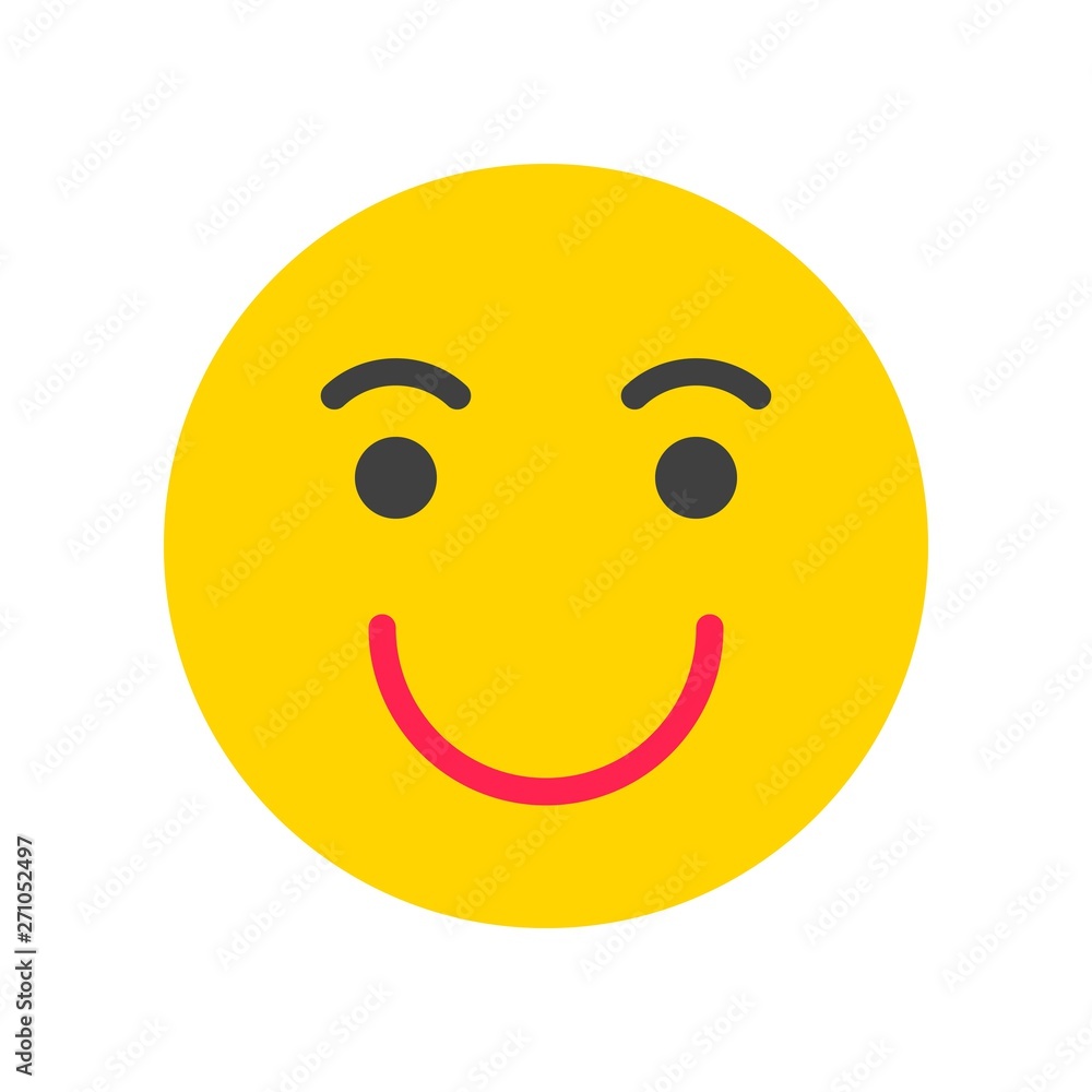 Emoticon vector, Social media flat style icon Emoticon vector, Social media flat style icon