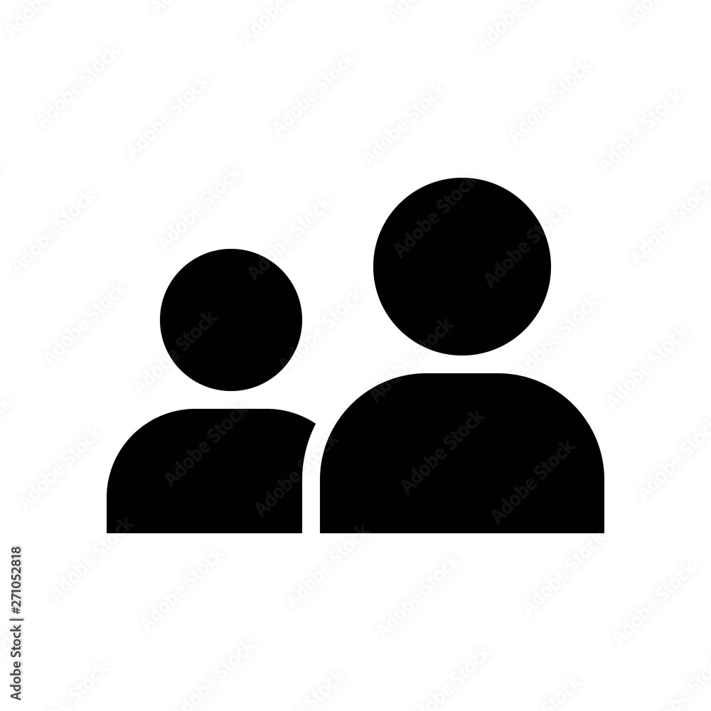 Friend vector, Social media solid style icon Friend vector, Social media solid style icon