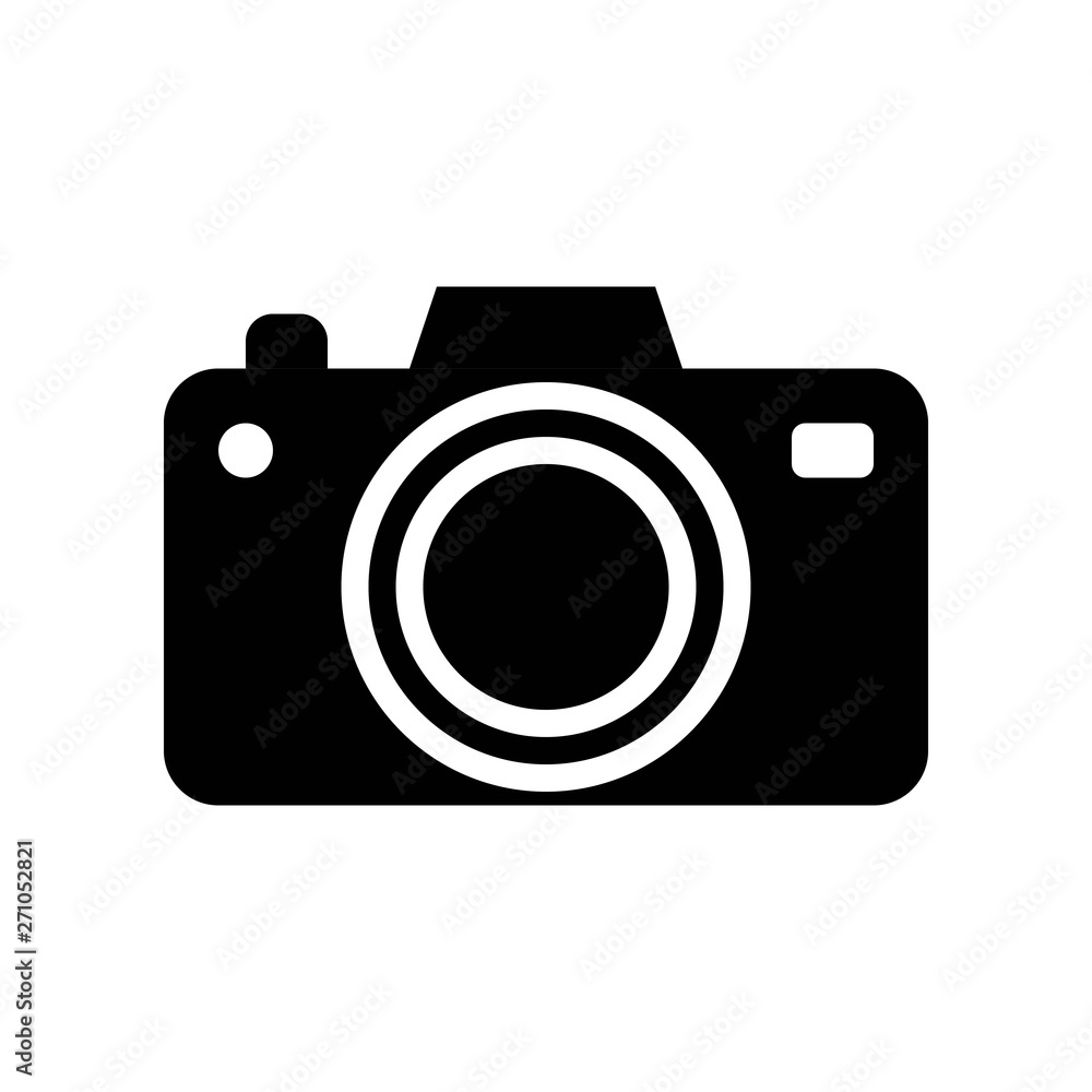 Camera vector, Social media solid style icon