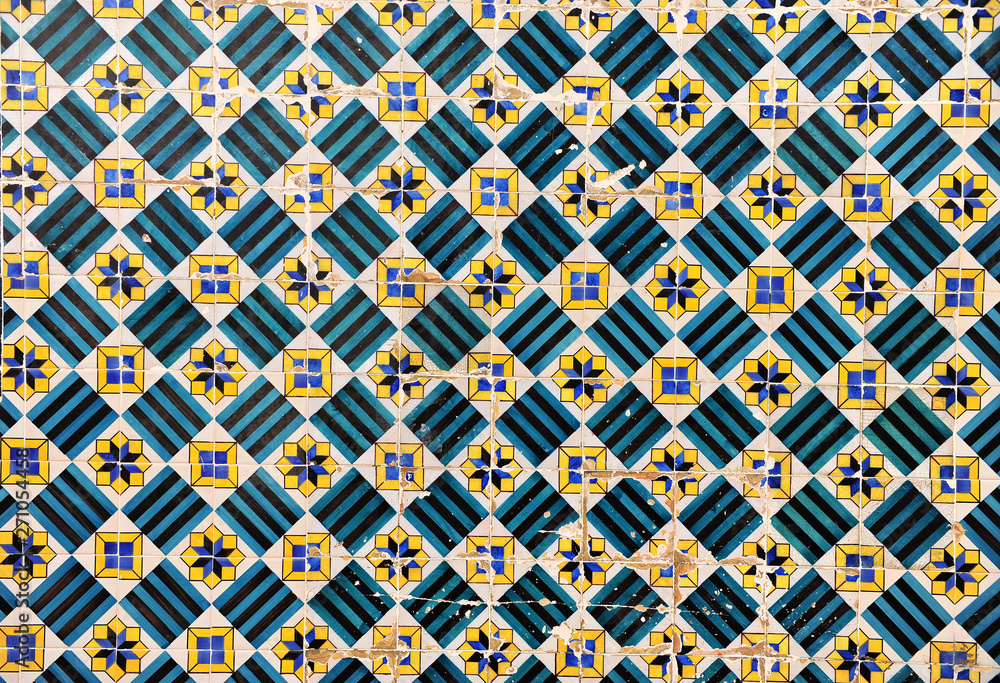 Traditional portuguese azulejos pattern background Traditional portuguese azulejos pattern background