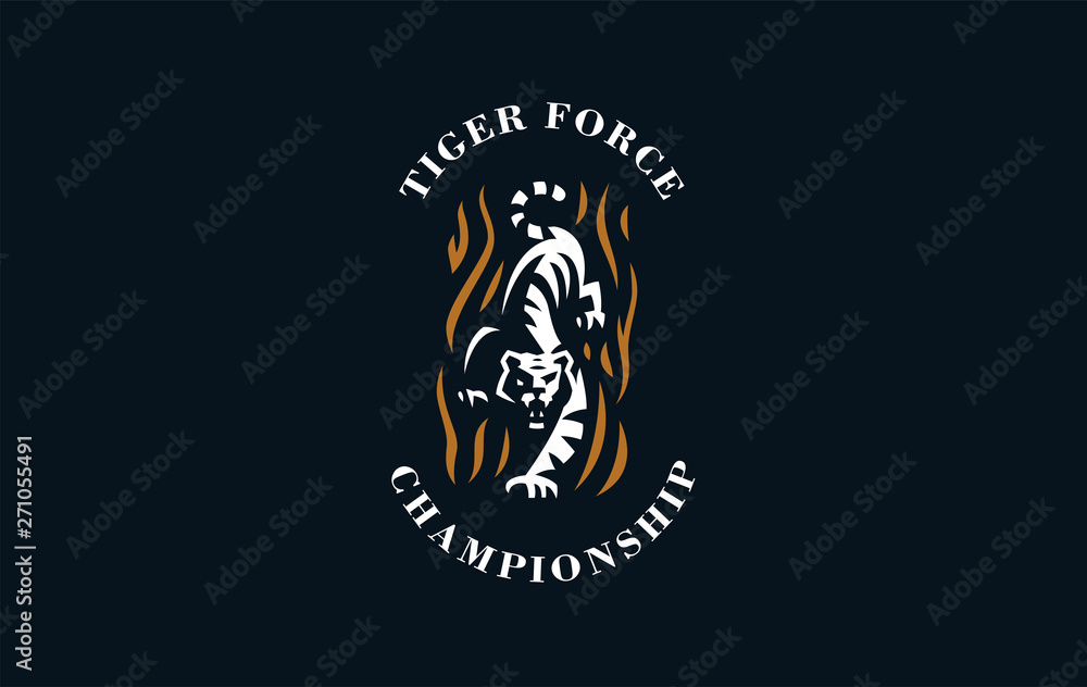 The image of a tiger The image of a tiger
