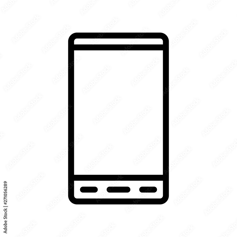 Cell phone vector, Electronic device line icon editable stroke Cell phone vector, Electronic device line icon editable stroke