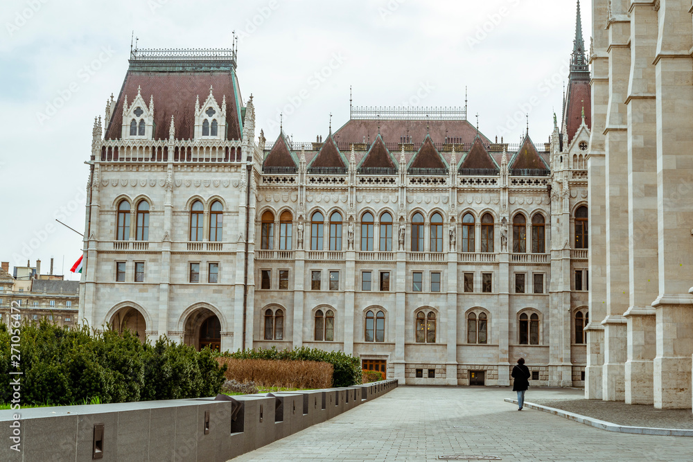 Obraz premium Hungarian Parliament Building, Budapest - close-up on detail