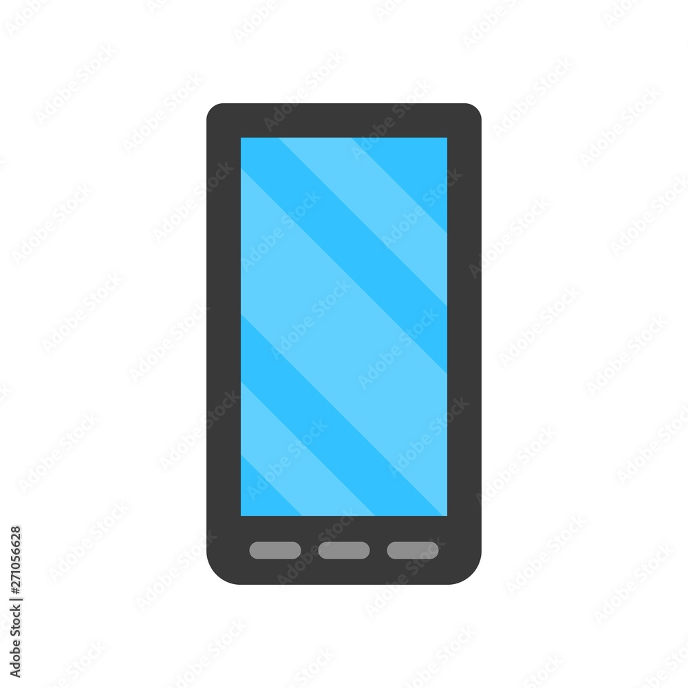 Cell phone vector, Electronic device flat style icon Cell phone vector, Electronic device flat style icon