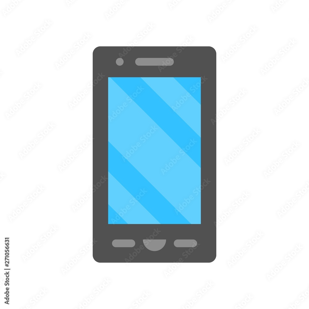Cell phone vector, Electronic device flat style icon Cell phone vector, Electronic device flat style icon