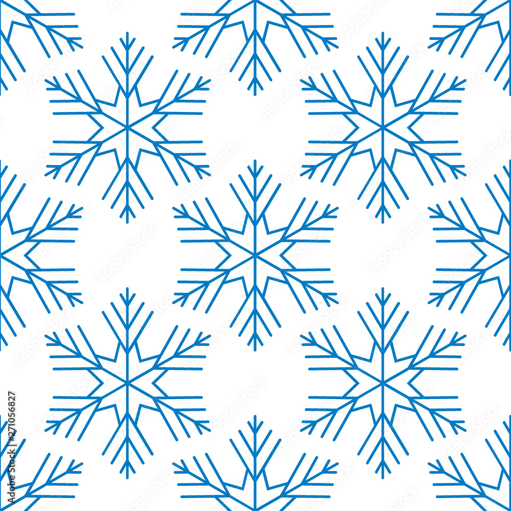 Seamless pattern. White snowflakes on a white background. New Year. Seamless pattern. White snowflakes on a white background. New Year.