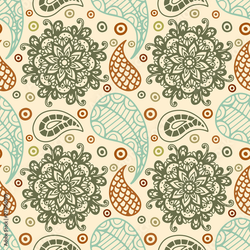 Paisley seamless pattern