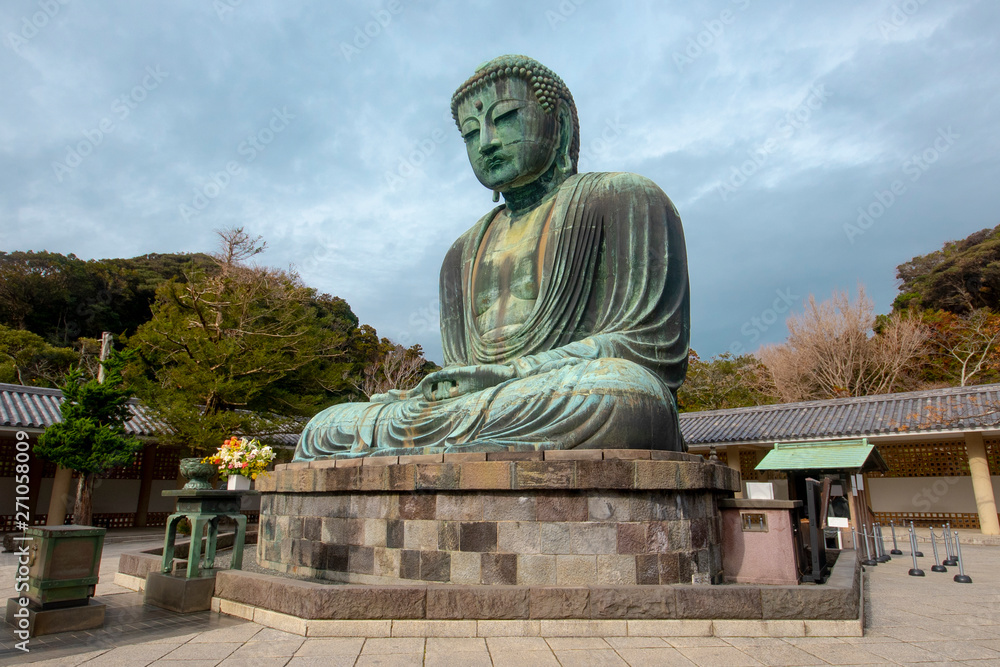The great bronze buddha sculpture, Kamakura, tokyo, japan The great bronze buddha sculpture, Kamakura, tokyo, japan