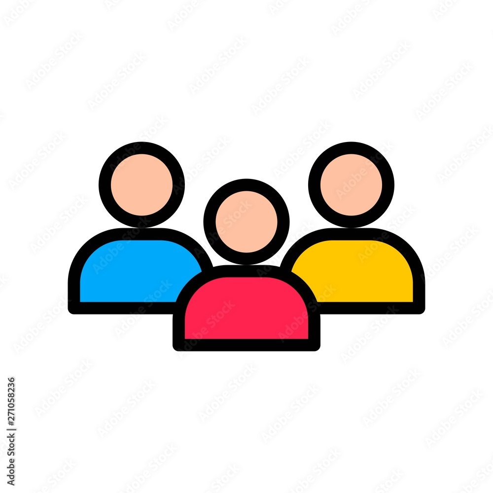 User group vector, Digital marketing filled icon editable stroke User group vector, Digital marketing filled icon editable stroke