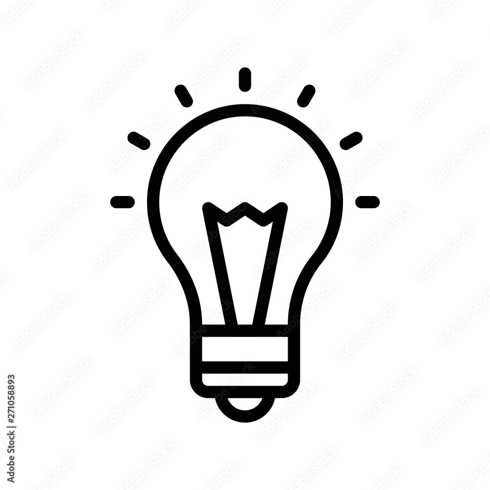 Light Bulb vector, Digital marketing line icon editable stroke Light Bulb vector, Digital marketing line icon editable stroke