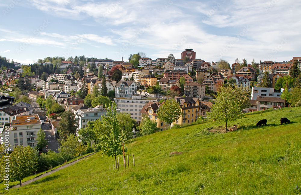 the cityscape of city Luzern in Switzerland the cityscape of city Luzern in Switzerland