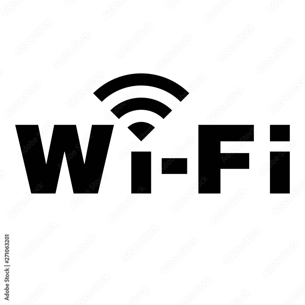 WiFi symbol icon, wireless local area networking vector WiFi symbol icon, wireless local area networking vector