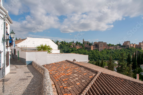 La Alhambra de Granada vista desde el barrio del Albaicín