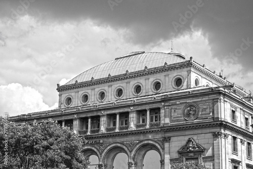  View of the Theatre de la Ville (City Theatre or Sarah-Bernhardt). Is one of the two theatres built in the 19th century by Baron Haussmann at Place du Chatelet