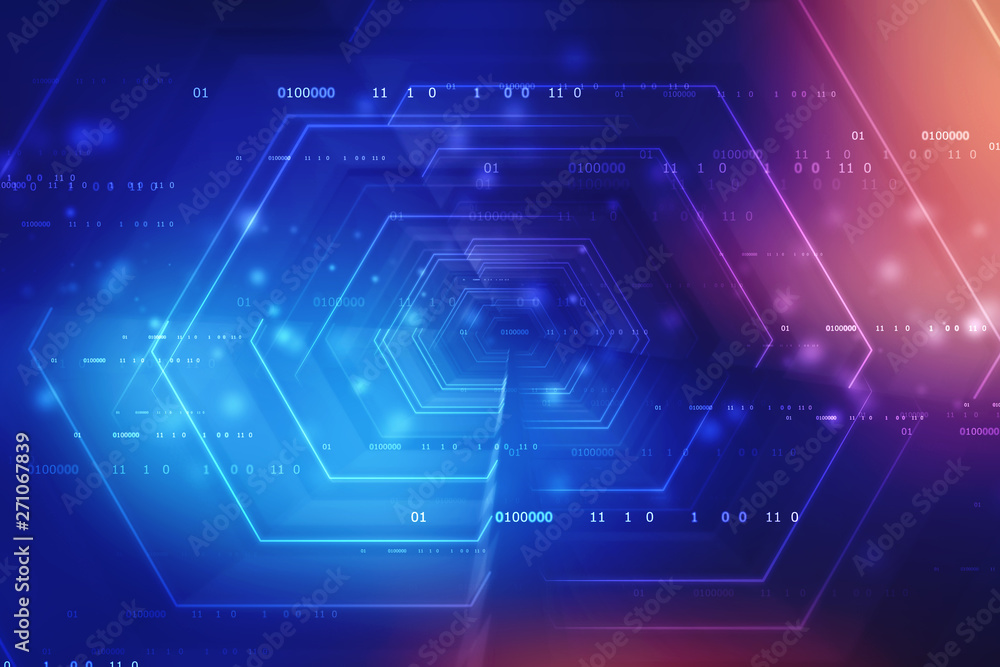 Digital Abstract technology background, futuristic background, cyberspace Concept