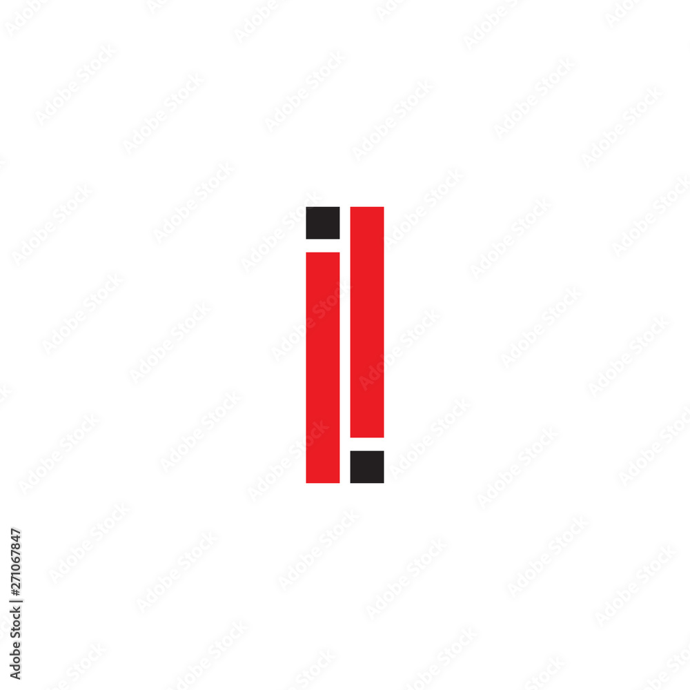 I letter logo design vector template I letter logo design vector template