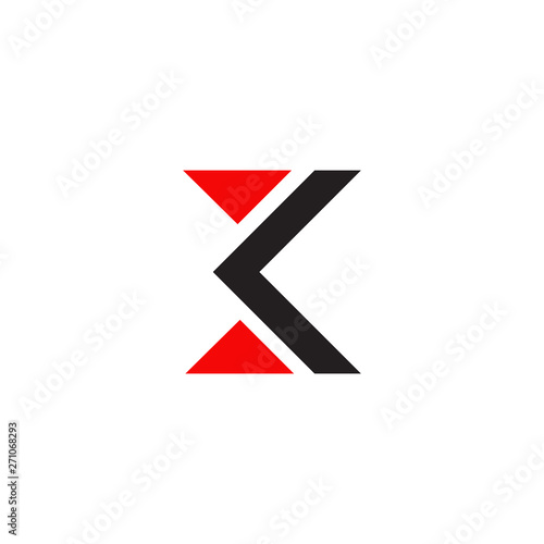 K letter logo design vector template