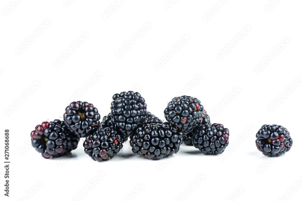 Blackberries isolated on white background Blackberries isolated on white background