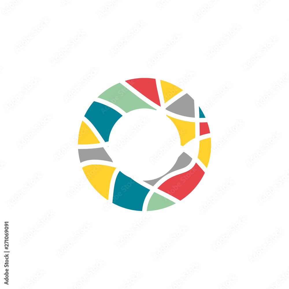 Obraz premium O letter logo design vector template