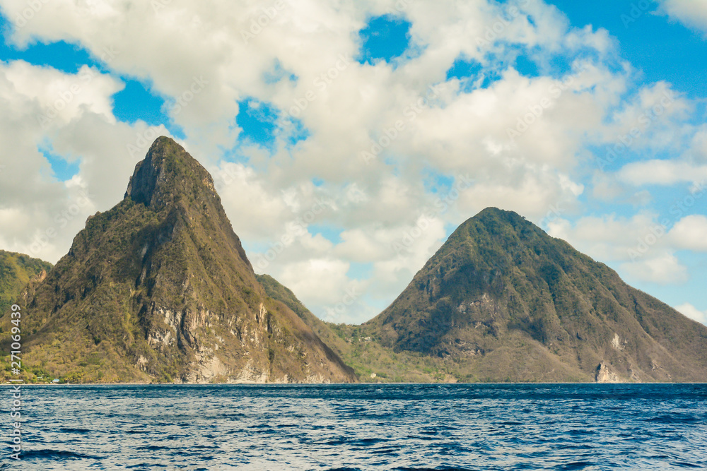 Piton Mountains in St. Lucia