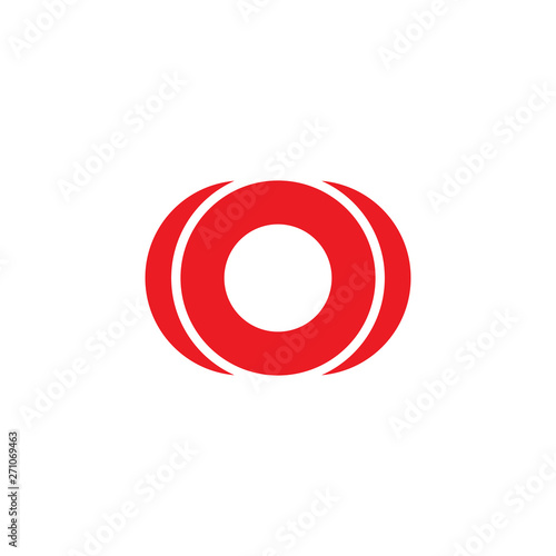 O letter logo design vector template