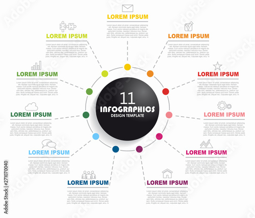 Infographic design template with place for your data. Vector illustration.