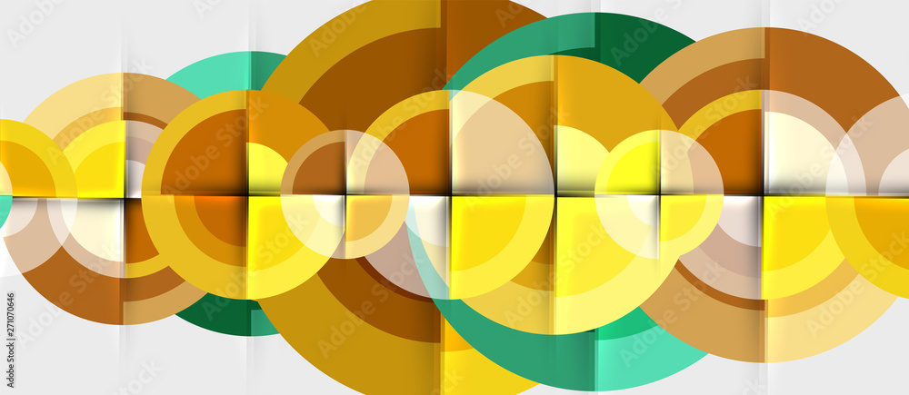 Obraz premium Geometric design abstract background - circles