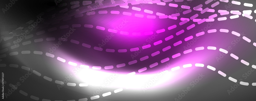 Neon vector wave lines abstract background, magic futuristic techno design Neon vector wave lines abstract background, magic futuristic techno design