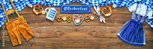 Rustic background for Oktoberfest photo