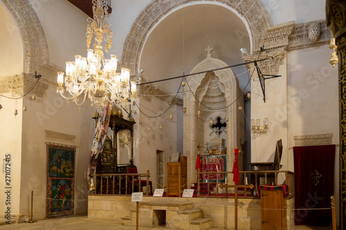  Interior of the chapel of the Deyrulzafaran Monastery in neat Mardin, Turkey