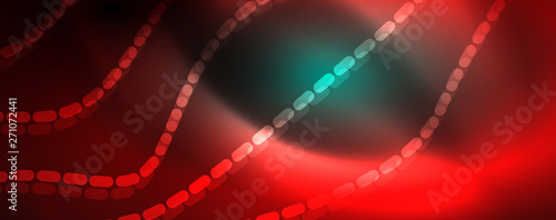 Shiny neon vector wave line abstract background, motion concept