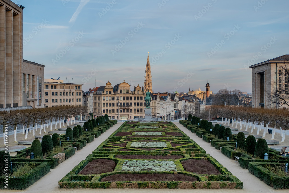 Brussels / Belgium - 02 15 2019: Royale Bruxelles square