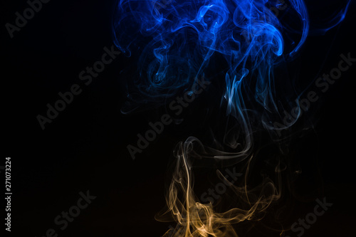 puffy smoke isolated dark background