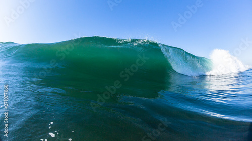 Ocean Swimming Inside Hollow Crashing Wave Closeup Water Photo © ChrisVanLennepPhoto