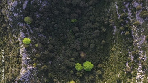 Aerial view, HOYA - DOLINA, Candina mountain, Liendo, Liendo Valley, Montaña Oriental Costera, Cantabrian Sea, Cantabria, Spain, Europe photo