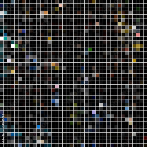 abstract vector square pixel mosaic background