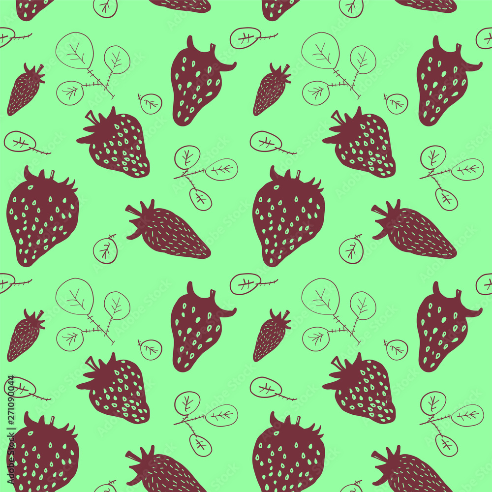 funny sketchy strawberry seamless pattern funny sketchy strawberry seamless pattern